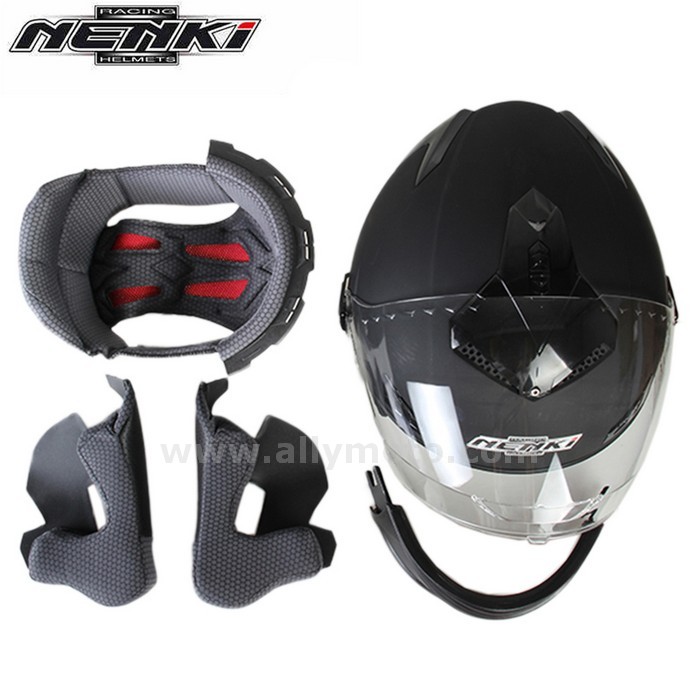 129 Full Face Helmet Men Women Motorbike Street Racing Dual Visor Sun Shield Lens@6